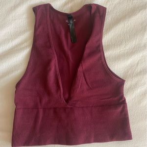 Urban Outfitters Plunge Crop Top